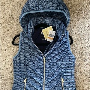 NWT Michael Kors S packable down-filled vest